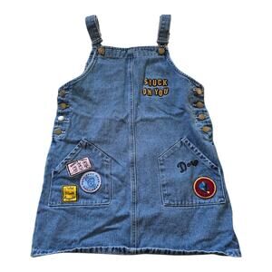 Disney Finding Nemo Denim Overall Jumper Dress Women SZ S Pixar Forever 21